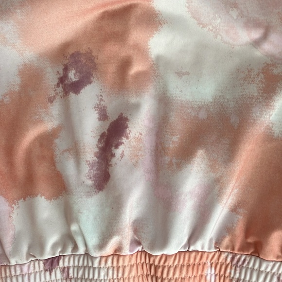 Adidas Girls 7-16 Tricot Printed Fashion Track Jacket in Wonder Clay - Picture 9 of 11